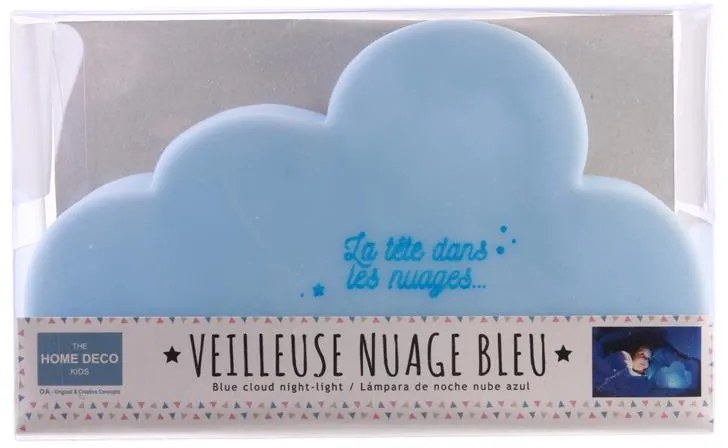 LED detské nočné svetlo CLOUDY 14x9, 5cm - viac farieb Farba: Modrá