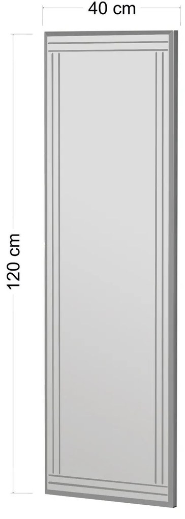 Zrkadlo Buhem White 40 x 120 cm