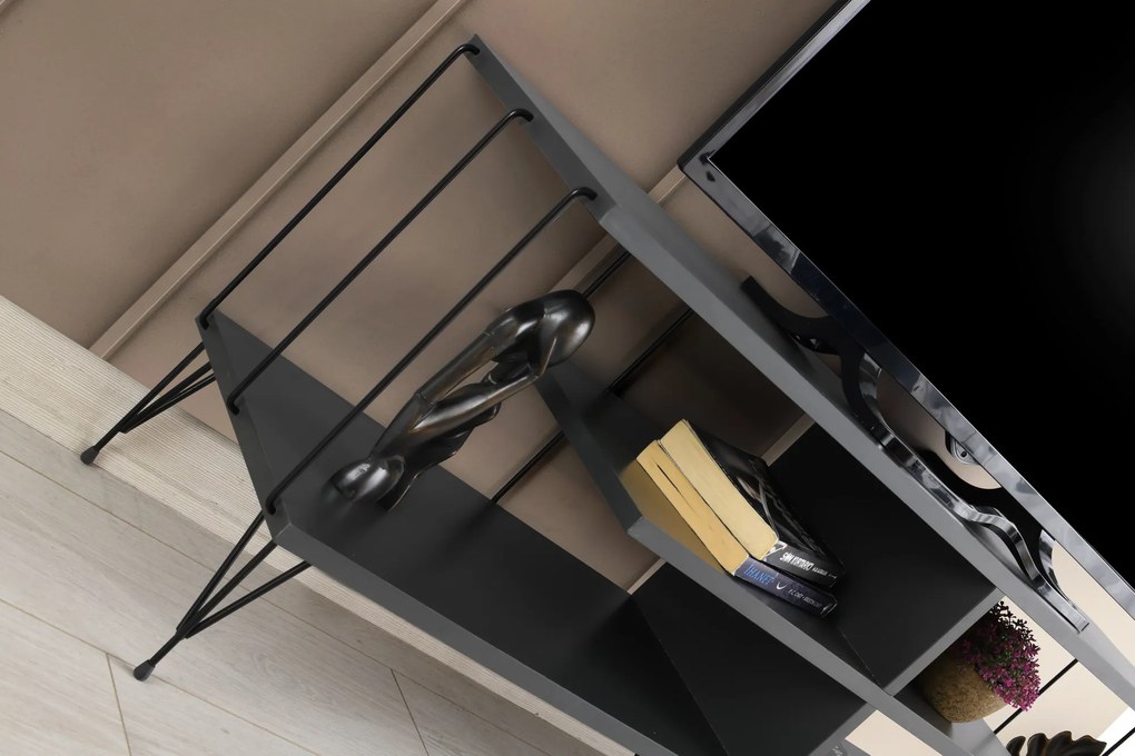 TV stolík/skrinka Elza (Antracit). Vlastná spoľahlivá doprava až k Vám domov. 1072656