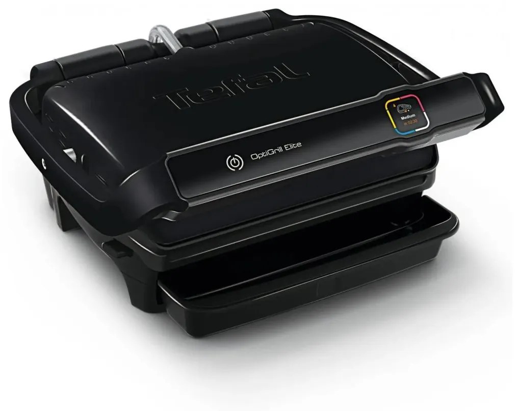 Tefal - Kontaktný gril OPTIGRILL ELITE 2000W/230V čierna