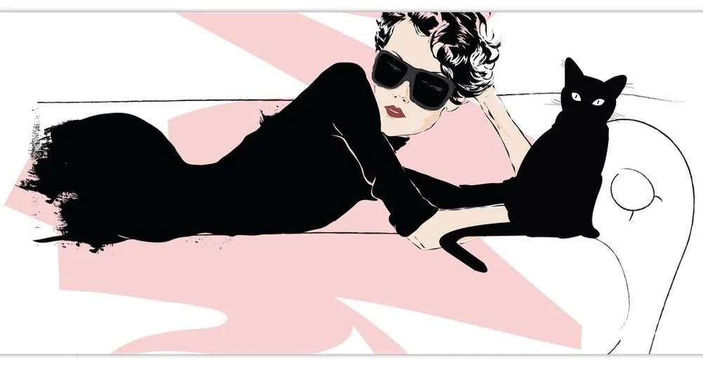 Obraz - Fashion lady (120x50 cm)