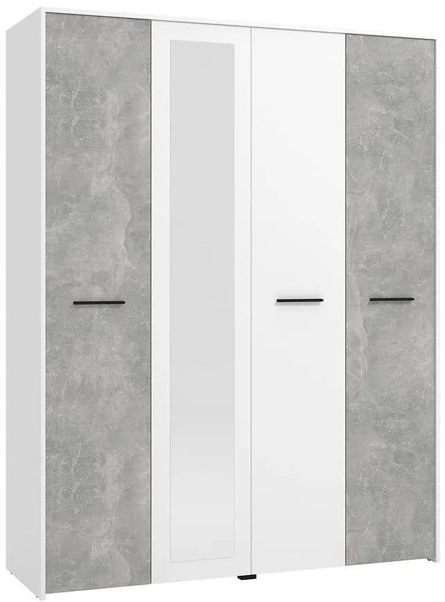 Skriňa Varadero betón/biela 4K1O 11011615