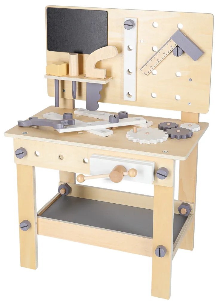 KIK Drevená dielňa s náradím DIY set