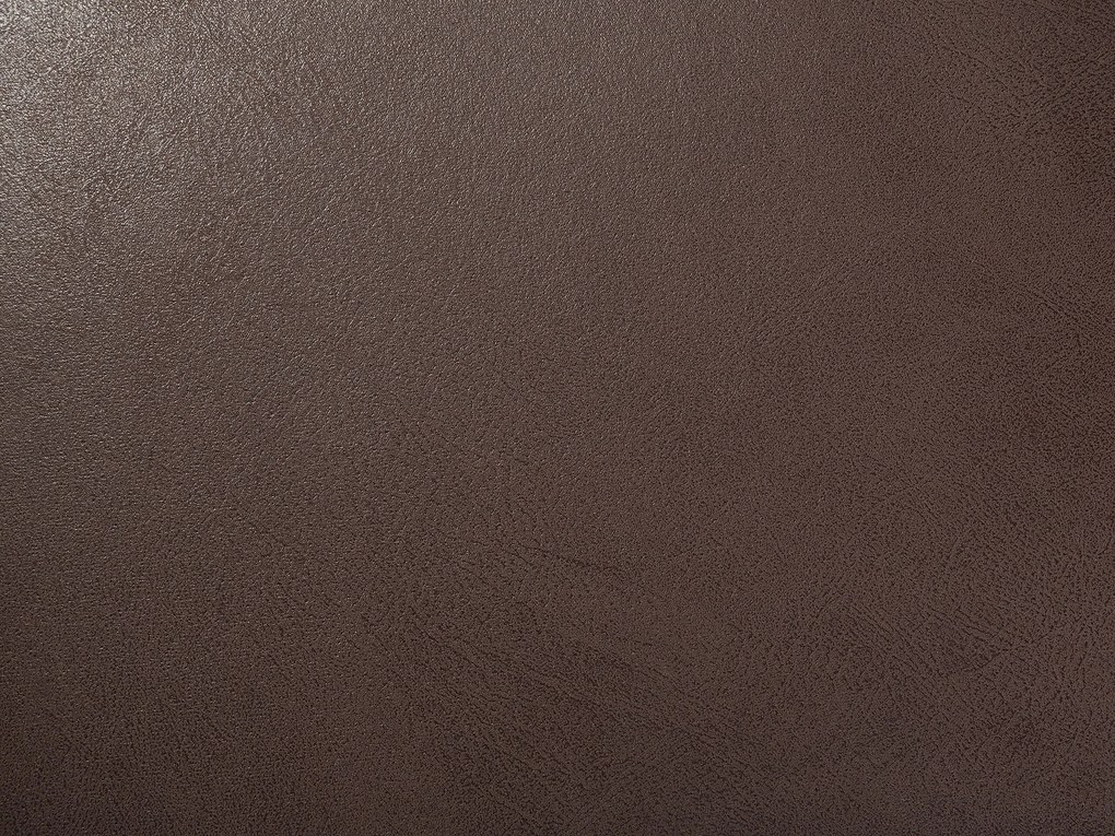 Elegantná hnedá pohovka pre 3 z umelej kože LOKKA Beliani