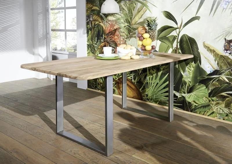 Bighome - MONTREAL Jedálenský stôl 200x100 cm - kovové nohy, palisander
