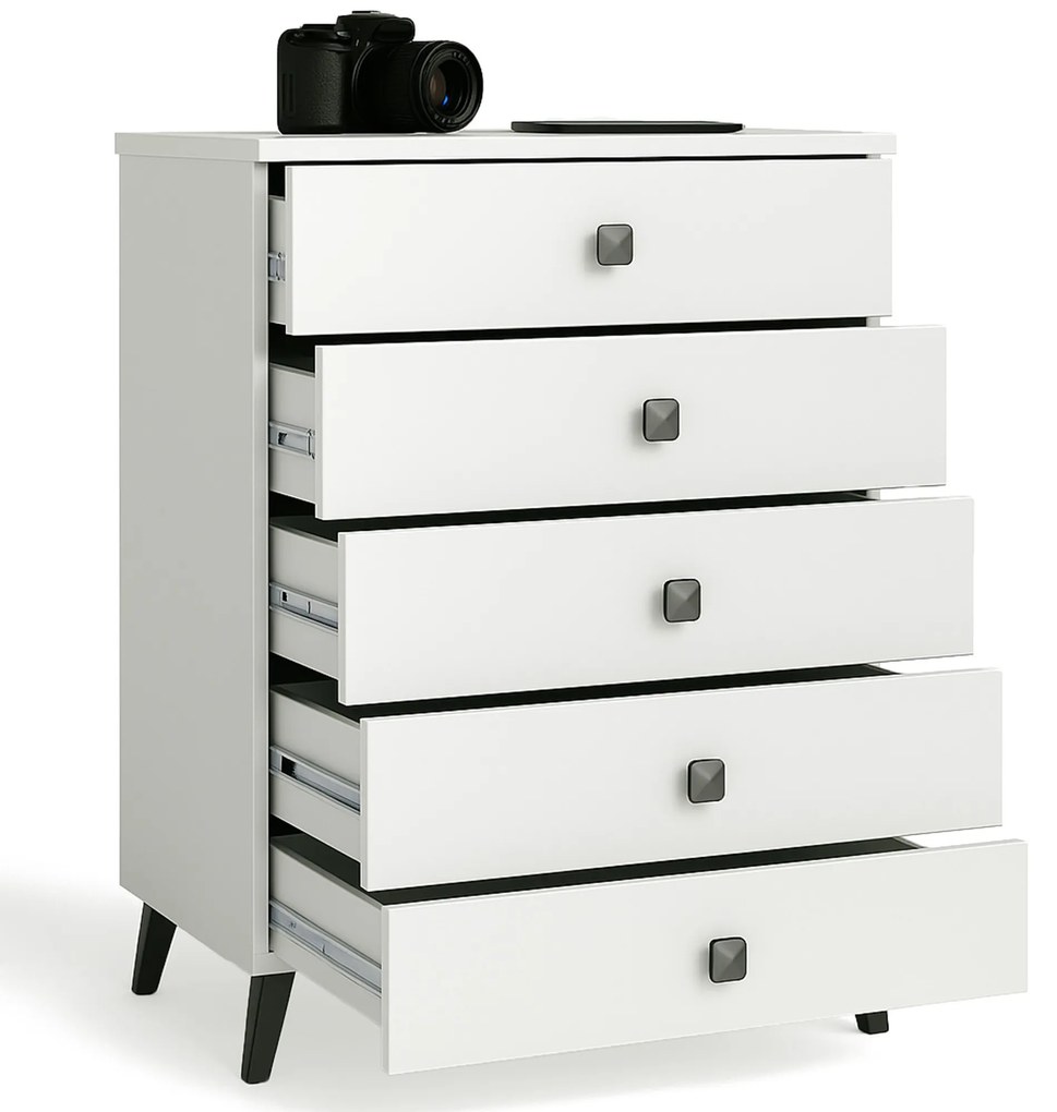 Komoda MOBI K-05 bílá/černá