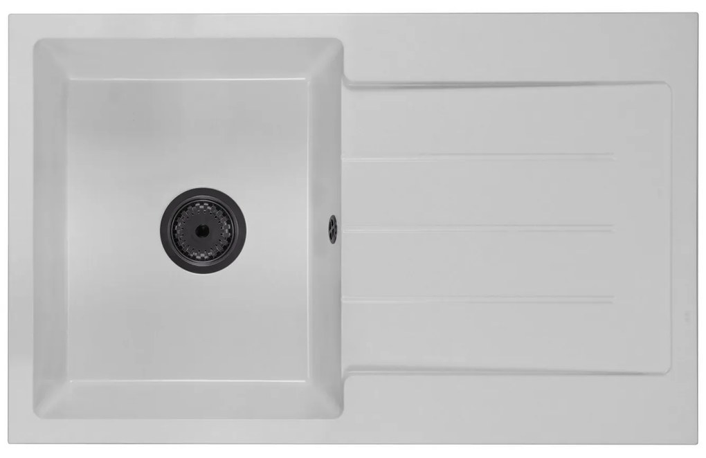 Kuchynský drez Ruxom (biela) (s 1 otvorom pre batériu) (P). Vlastná spoľahlivá doprava až k Vám domov. 1066161