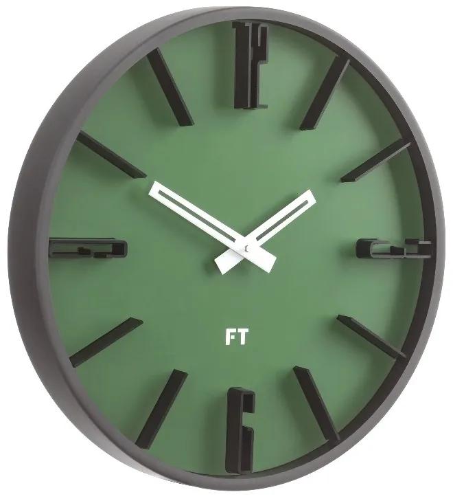 Dizajnové nástenné hodiny Future Time FT6010GR Numbers 30cm