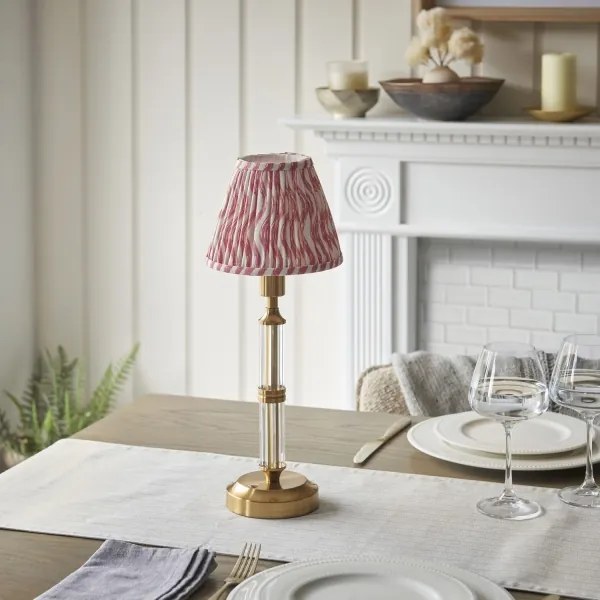 Endon 114842 - LED Stm. nabíjacia stolná lampa MORTON LED/1,5W/5V mosadz/ružová