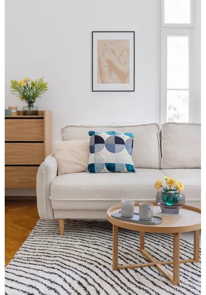 Zelená rozkladacia pohovka z textílie buklé 215 cm Patti – Bonami Selection