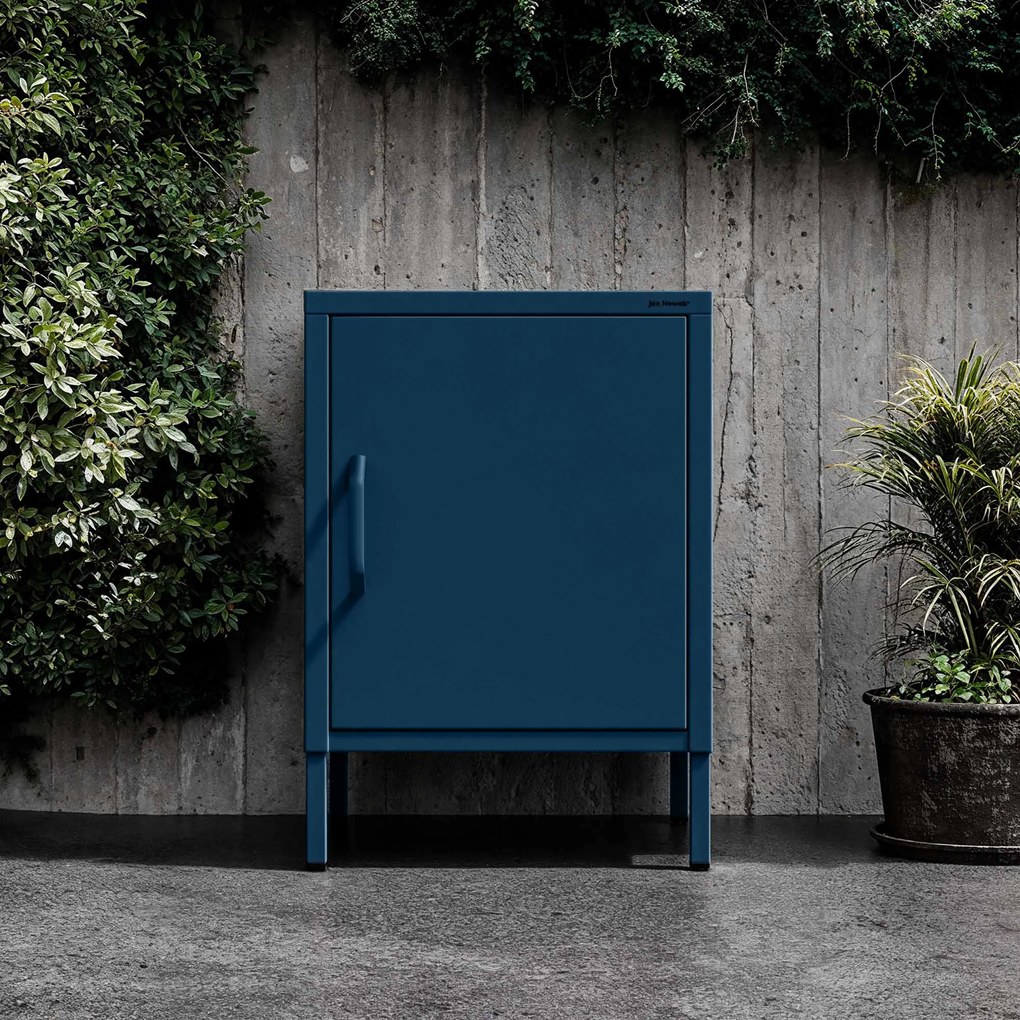 Nočný stolík MIA, 424 x 595 x 400 mm, Modern: tmavomodrá farba