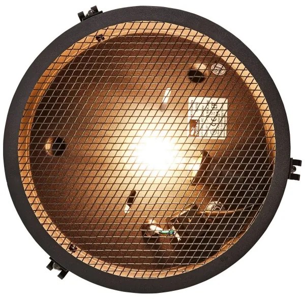 Brilliant - Stropné svietidlo ZOIS 1xE27/28W/230V pr. 30 cm čierne