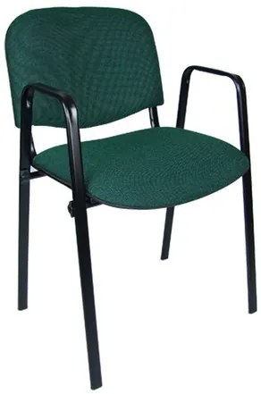 Konferenčná stolička ISO s područkami C34 – zelená