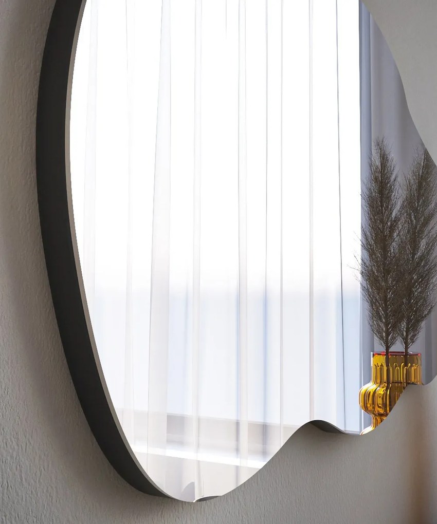 Dekoratívne nástenné zrkadlo Detské 40x72 cm čierne