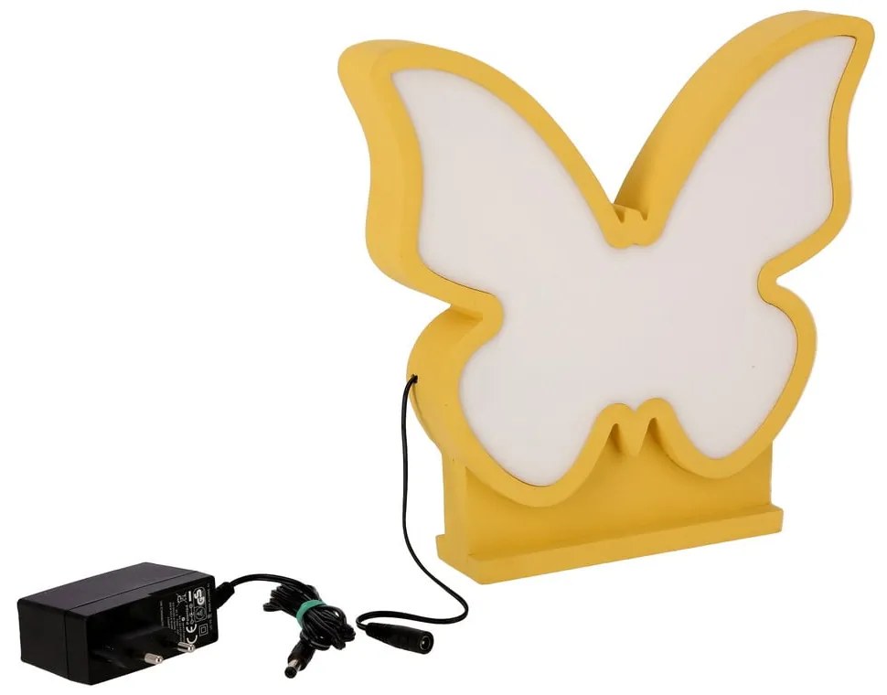 Žltá detská lampička Butterfly - Candellux Lighting