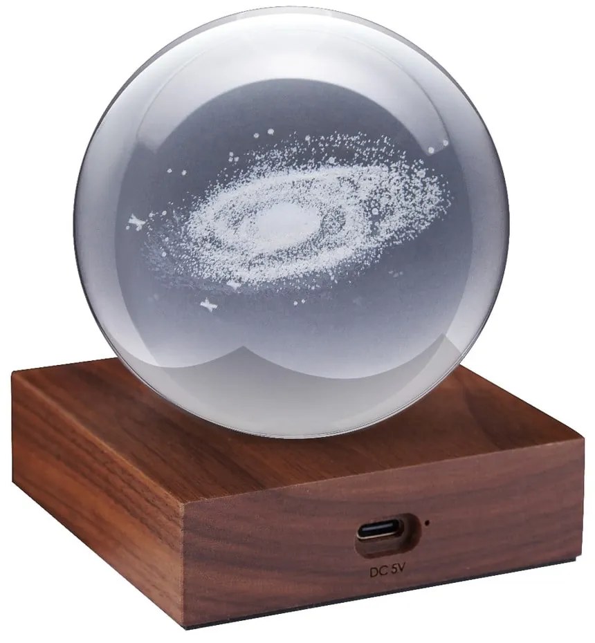 Tmavohnedá svetelná dekorácia na USB Amber – Gingko