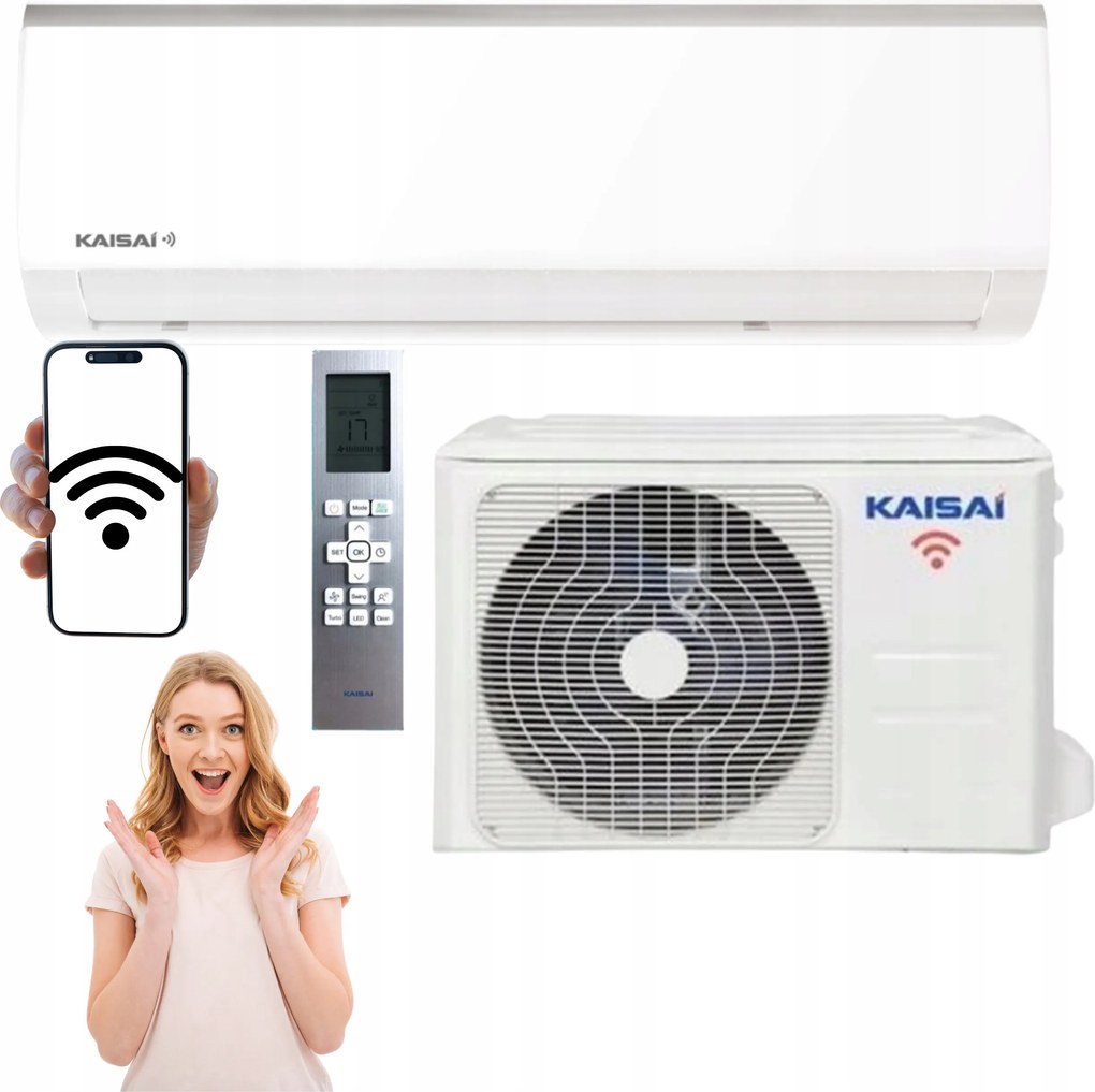 Klimatizácia Kaisai Fly 3,5Kw Wifi Tichá Výkonná Domáca Klimatizácia