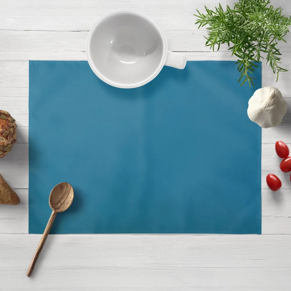 Biante Saténové prestieranie na stôl polyesterový Satén LUX-050 Petrolejovo modré 30x40 cm