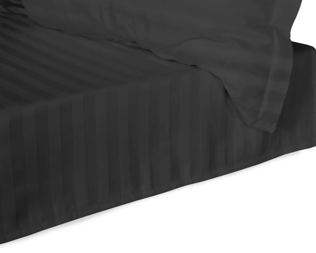 BAMBUSOVÉ PRESTIERADLO STRIPE 160X240 CM ČIERNE