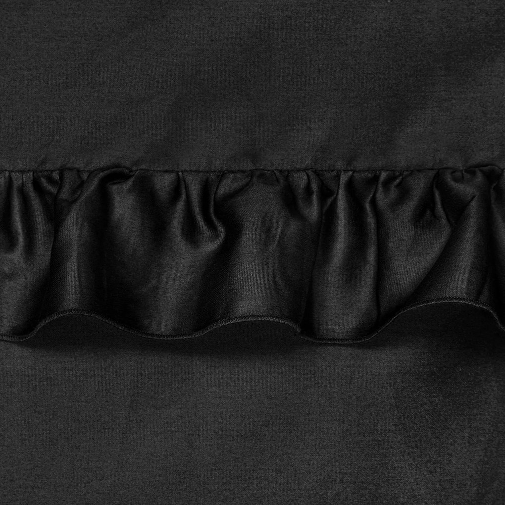 Posteľné obliečky saténové REINA 160 x 200cm , 2ks 70 x 80 cm čierna