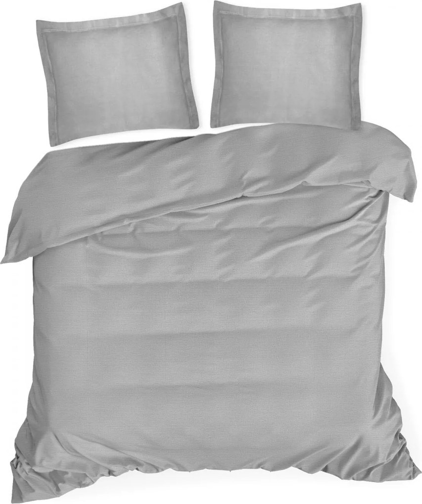 BAVLNENÉ OBLIEČKY NOVA COLOUR 140X200 CM SIVÉ