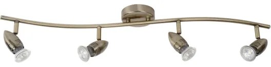 Lucide 13955/20/03 - LED bodové svietidlo CARO-LED 4xGU10/5W/230V bronz