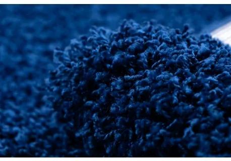 Behúň SOFFI shaggy 5cm tmavo modrá - do kuchyne, predsiene, chodby, haly Veľkosť: 70x200cm