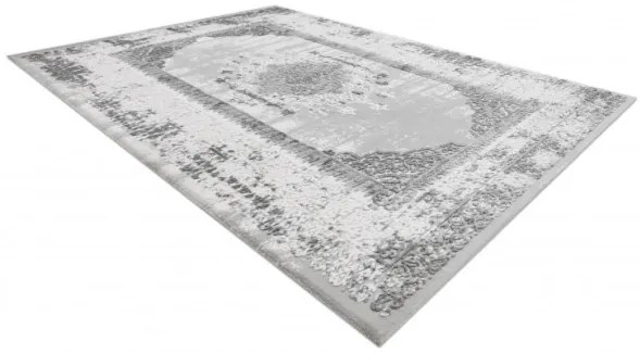 Koberec AKRYL VALS 8801 Ramka ornament, slonia kosť / sivý