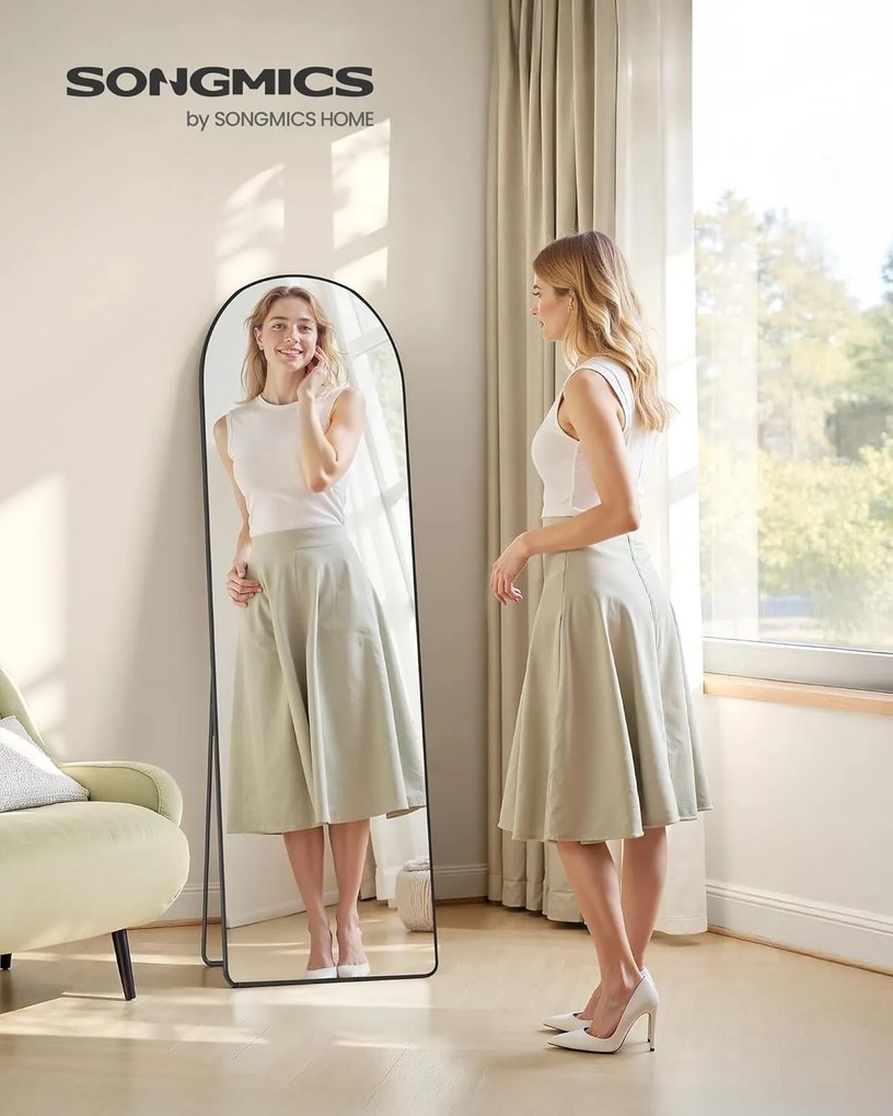Voľne stojace zrkadlo Bleer 160 cm čierne IV