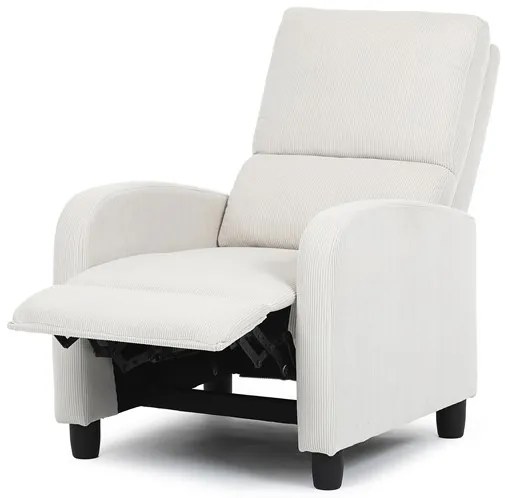 Autronic BONTEC Relaxačné kreslo, béžová, menčestrová látka, TV-4011 BGE2 Farba: Šedá