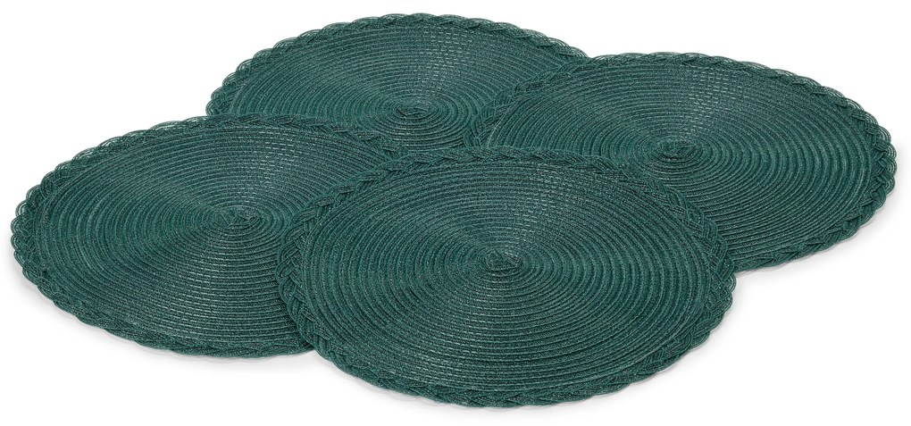Okrúhle prestierania, 4 ks, zelené