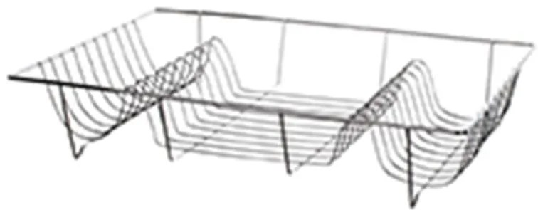 Odkvapkávač na riad nehrdz. oceľ 48x33x9 cm 45201010