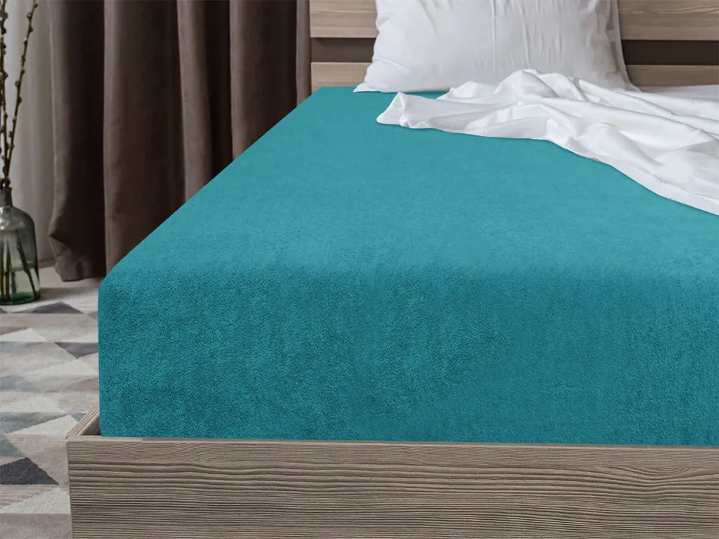 Froté plachta tyrkysová 90x200 cm