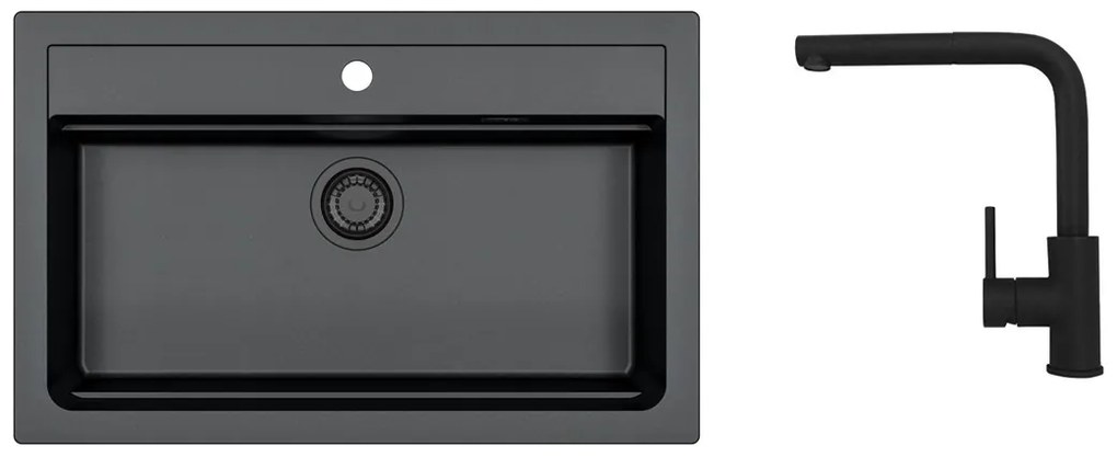 SET ALVEUS ATROX 40 / 91 BLACK ADDITION + BATERIE Zeos-P black addition