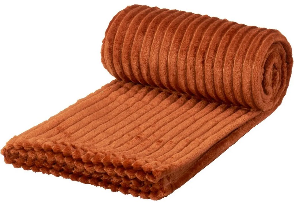 Deka Stripes Terracotta, 130 x 160 cm