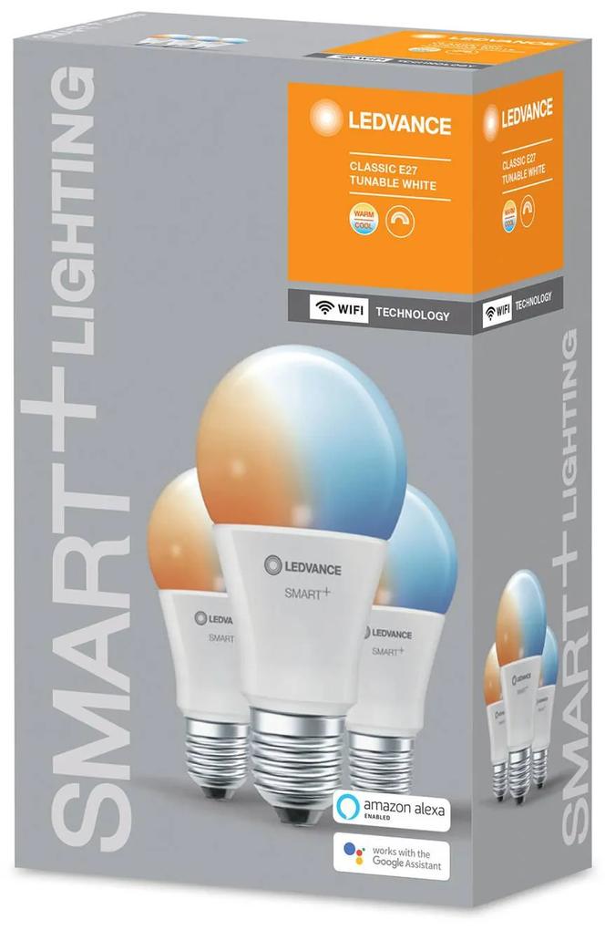 LEDVANCE SMART+ WiFi E27 9W Classic CCT 3ks