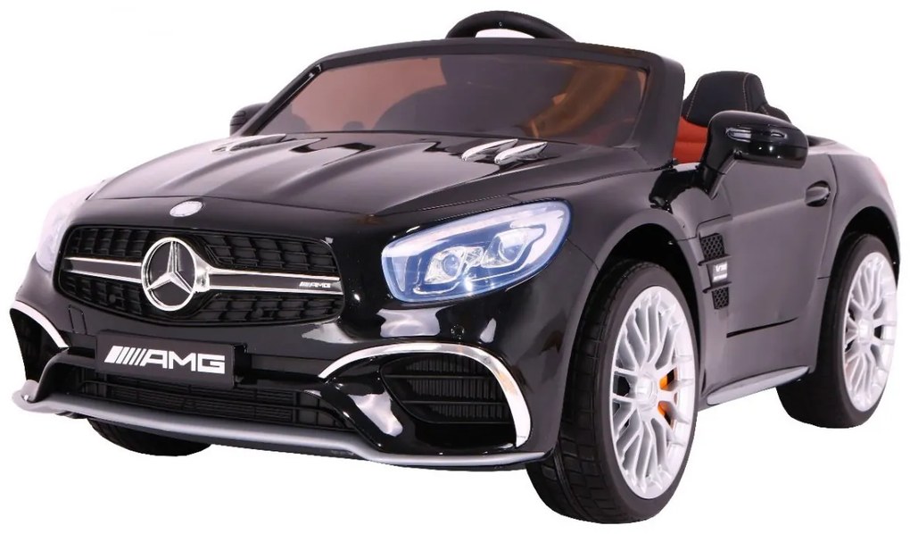 LEAN TOYS ELEKTRICKÉ AUTÍČKO MERCEDES AMG SL65 - NELAKOVANÉ - ČIERNE - MOTOR 2x35W - BATÉRIA 12V/7Ah - 2023