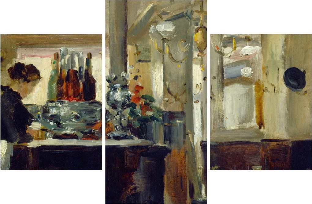 Obraz - Style of Edouard Manet, Bon Bock Cafe, reprodukcia (90x60 cm)