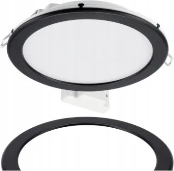 LED zapustený panel - 19w 2000lm 4000k + čierny rám