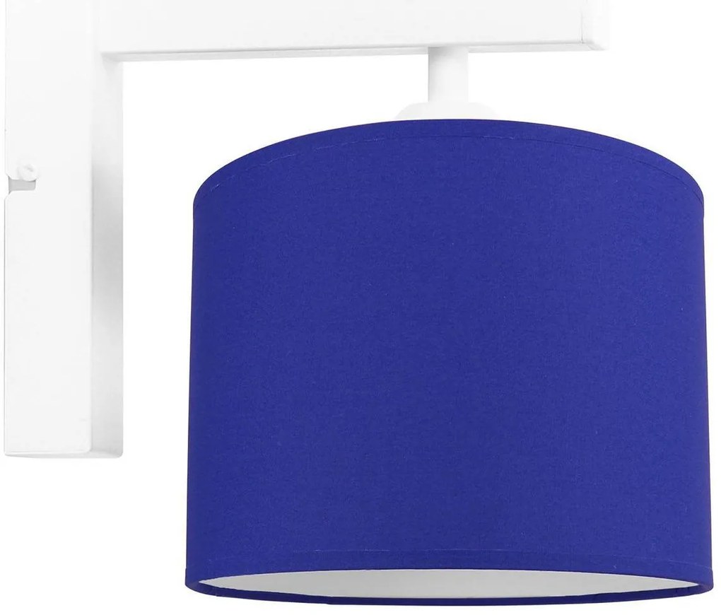Nástenné svietidlo Indigo, 1x textilné tienidlo (výber zo 6 farieb), (výber z 3 farieb konštrukcie)