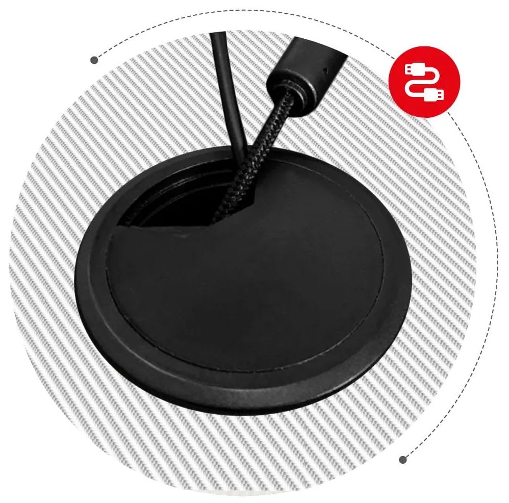 PC stolík Hyperion 5.0 (čierna + biela). Akcia -18%. Vlastná spoľahlivá doprava až k Vám domov. 1087512