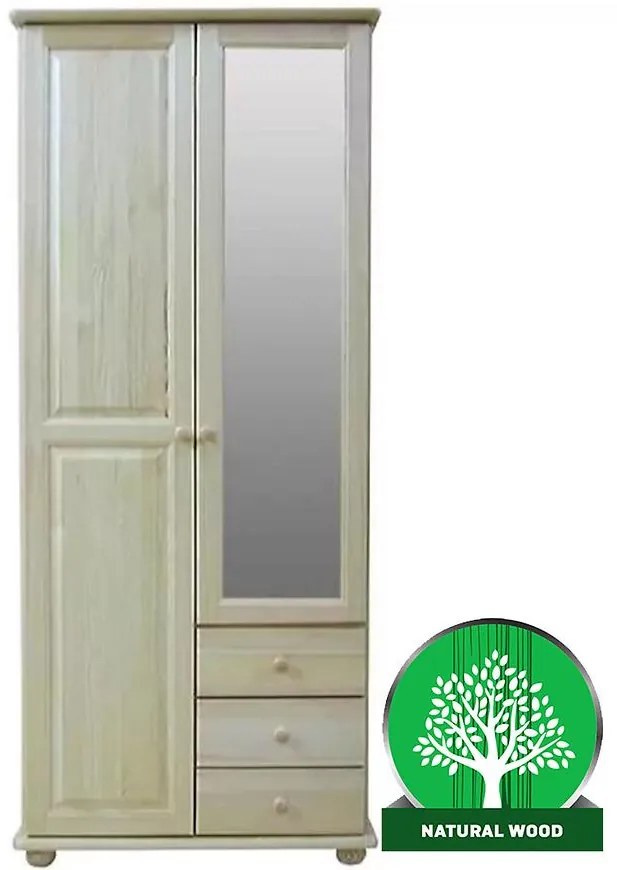 Skriňa 138 zrkadlo 85 cm
