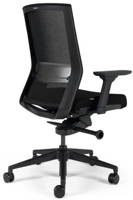 Kancelárska ergonomická stolička BESTUHL S27 BLACK — viac farieb, snímateľný poťah Čierna