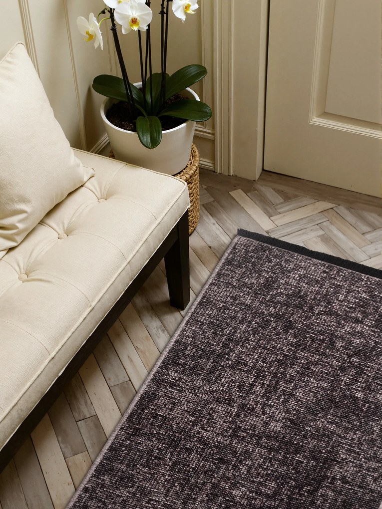 ELLE Decoration, Koberec behúň Brilliance Prisma 106311 Brown z kolekcie Elle, 80x250, hnedá, obývacia izba