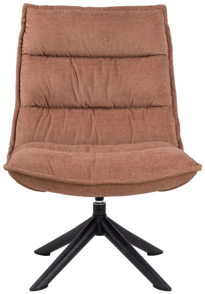 Otočné lounge křeslo Blizzard rosewood červeno-hnědé