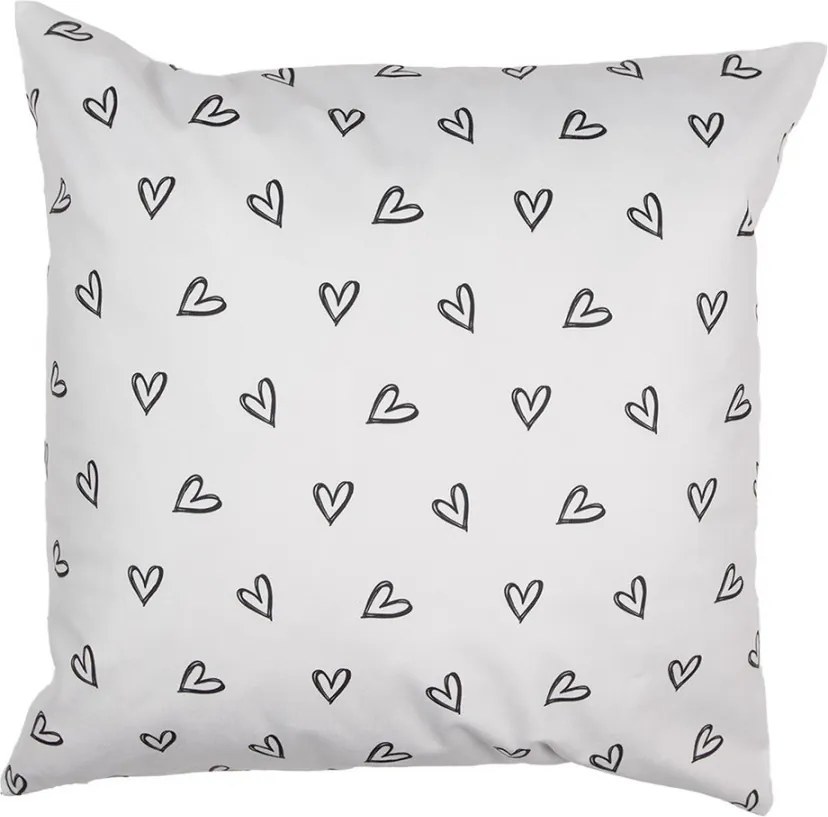 Obliečka na vankúš s králikom a srdiečkami Bunnies in Love - 45*45 cm
