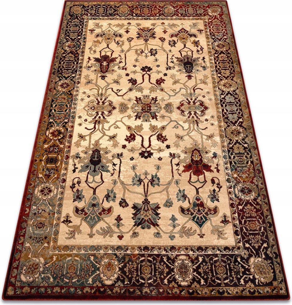 Koberec Do Obývačky vlna Polonia Bodrum Ornament rámik 235x350 cm