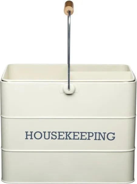 Krémovobiely stojan na čistiace prostriedky Kitchen Craft Living Nostalgia