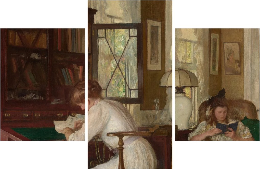 Obraz - Edmund Tarbell, Josephine and Mercie, reprodukcia (90x60 cm)