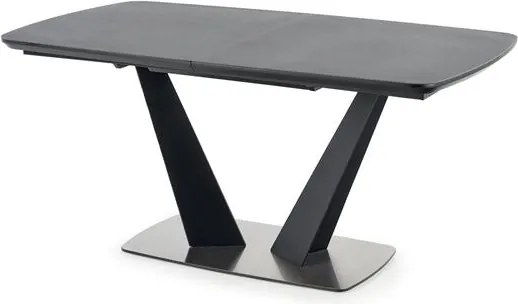 Rozkladací jedálenský stôl 160-220 cm Fredda (čierna + sivá) (pre 6 8 osôb). Vlastná spoľahlivá doprava až k Vám domov. 1048853